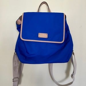 Kate Spade Blue Nylon Backpack